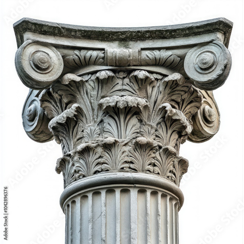 Greek Column Isolated