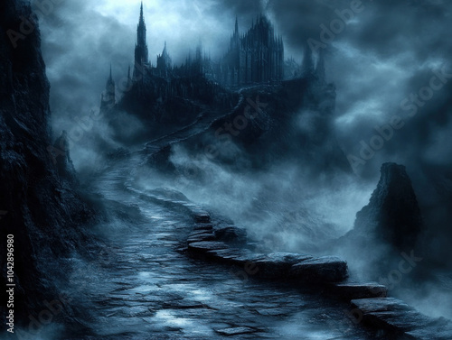Mysterious Foggy Landscape ...