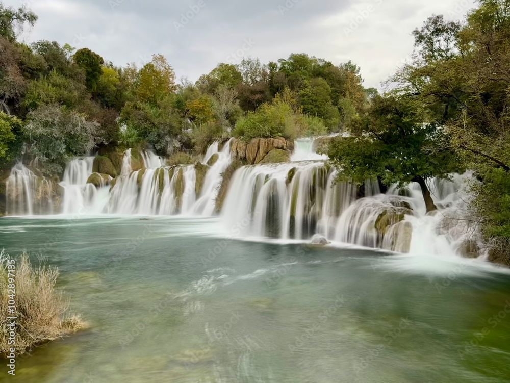 Obraz premium waterfall in the Nationalpark Krka kroatia