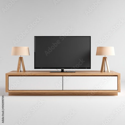 Tv Table Isolated