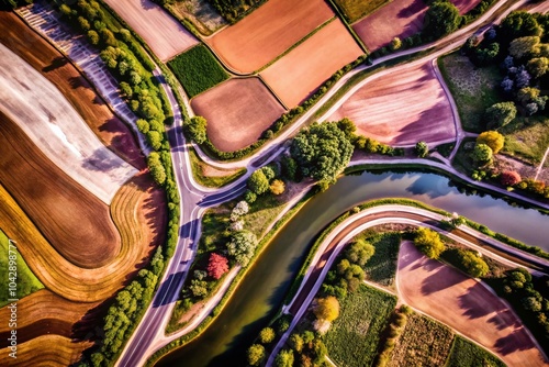 Stunning Drone Photography of Timbrel from Above - Captivating Aerial View for Nature and Landscape Enthusiasts photo