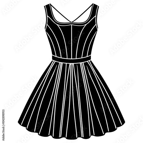 dress on white background