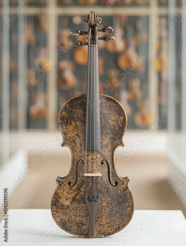 Elegant Violin Side View - ...