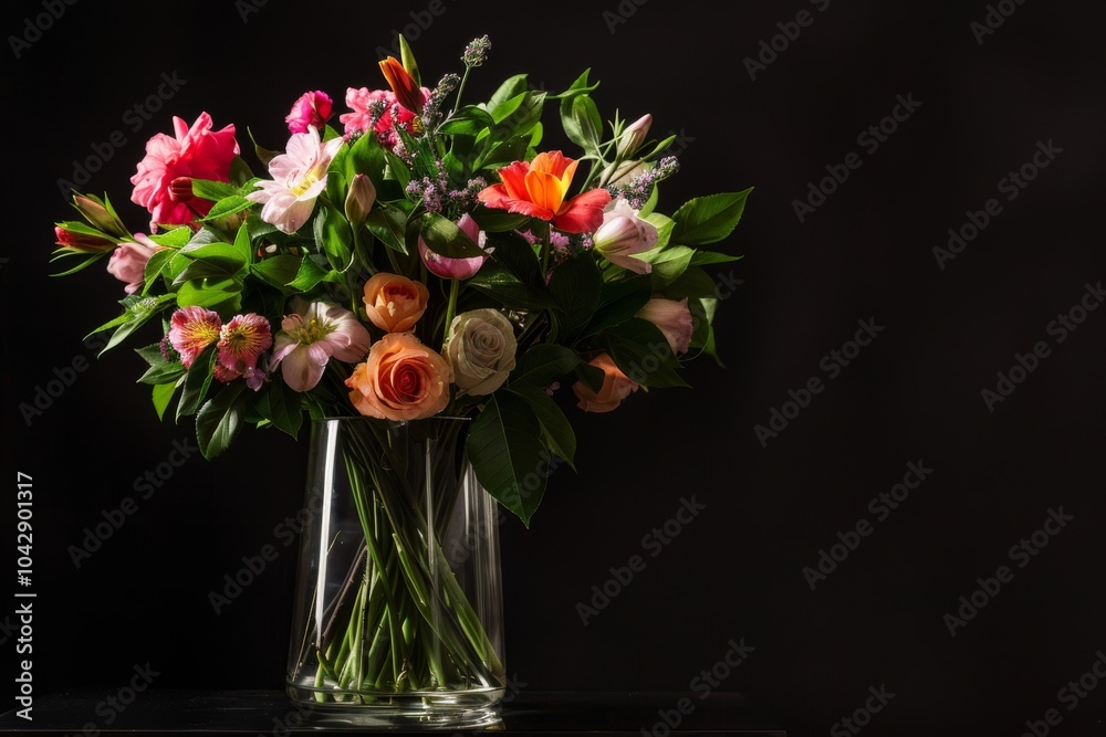 Obraz premium Fragile arrangements with delicate flowers, showcasing the beauty of nature's intricate designs and soft colors.