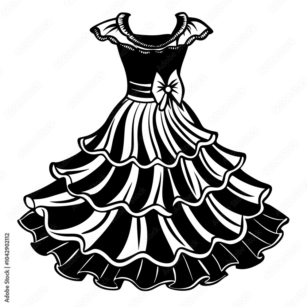 illustration of dress