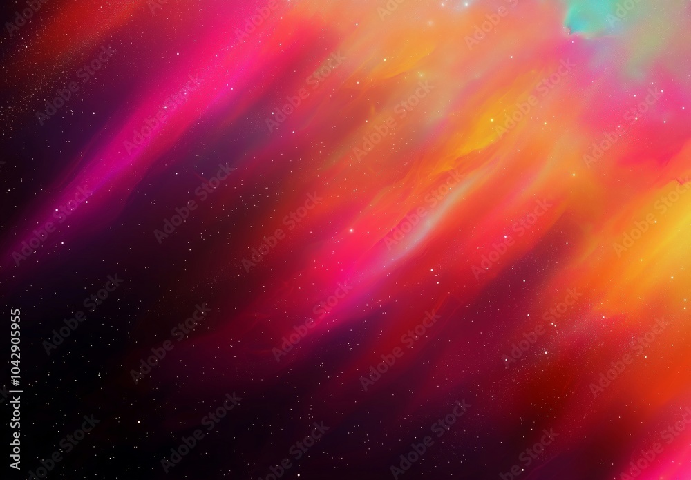 Obraz premium A Vibrant Display of Cosmic Colors in the Galaxy