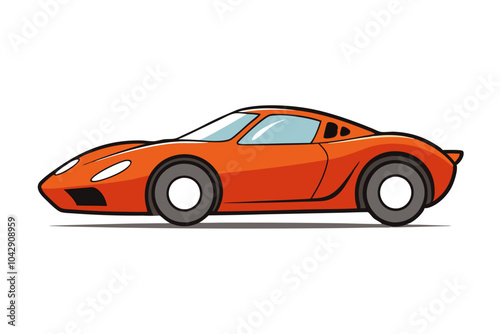 Sports Car Speed | isolated vector silhouette illustration on white background