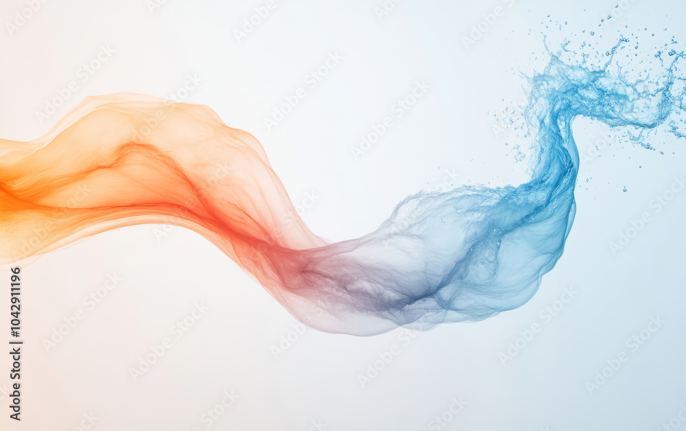 Splash of colored paint on commercial background Splash of colored paint on commercial background