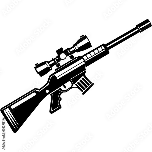 illustration of a rifle