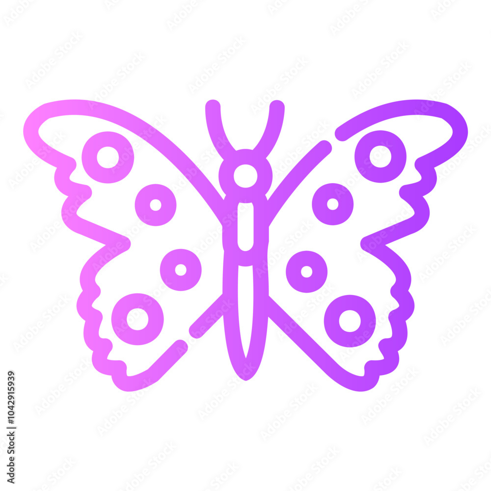 butterfly Gradient icon butterfly Gradient icon