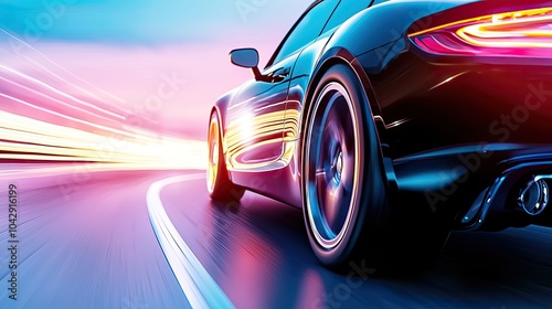 Dynamic Motion of a Sports Car on a Curved Road