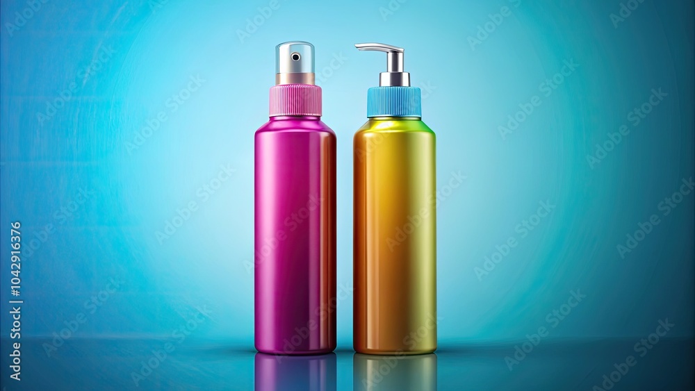 Hairspray and Air Freshener Spray Bottle Clip Art for Design Projects, Home Decor, and Beauty Products