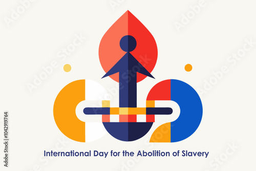International day for the abolition of slavery design concept for awareness campaigns