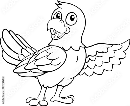 A parrot macaw bird cute ha...