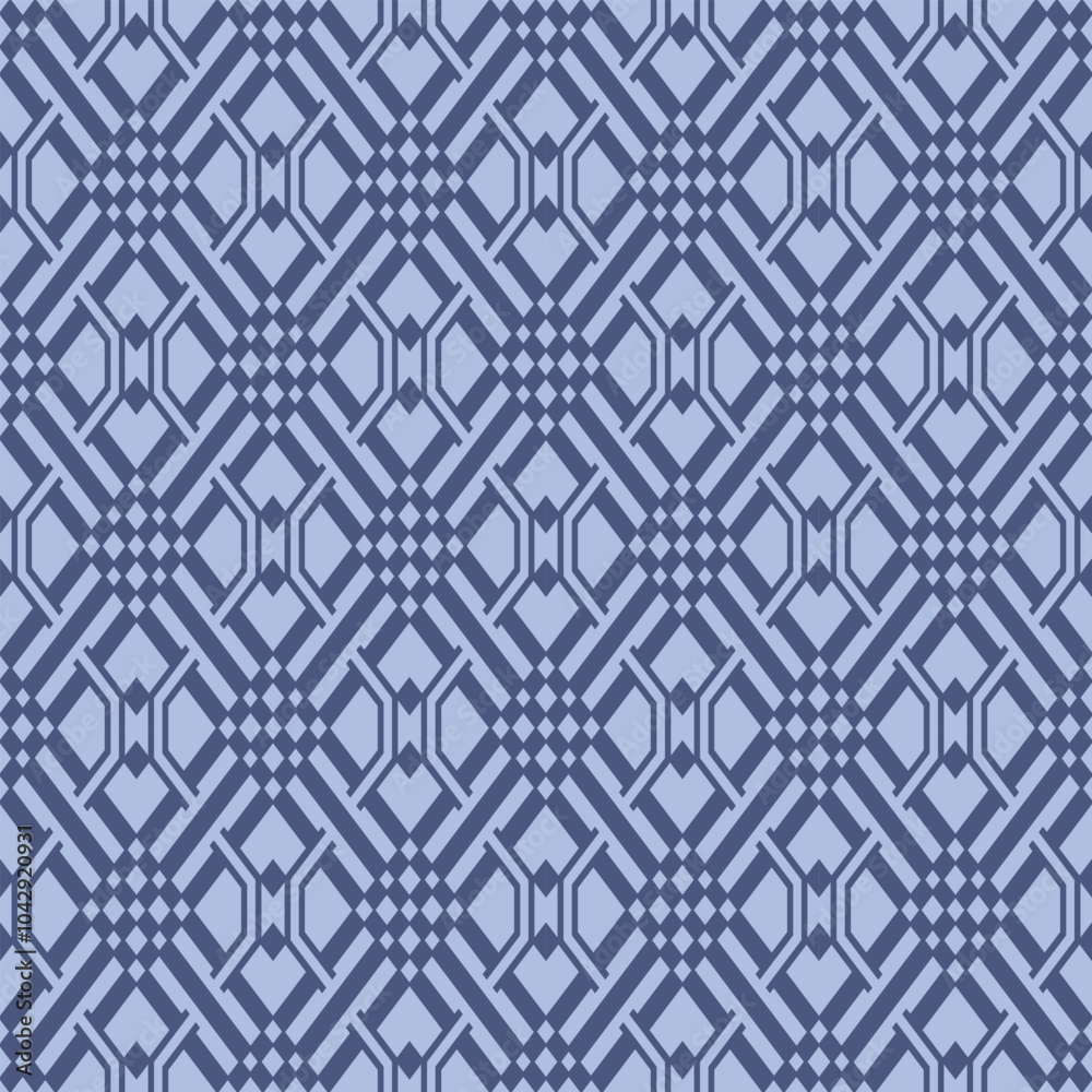 Japanese Checkered Diamond Weave Vector Seamless Pattern Japanese Checkered Diamond Weave Vector Seamless Pattern