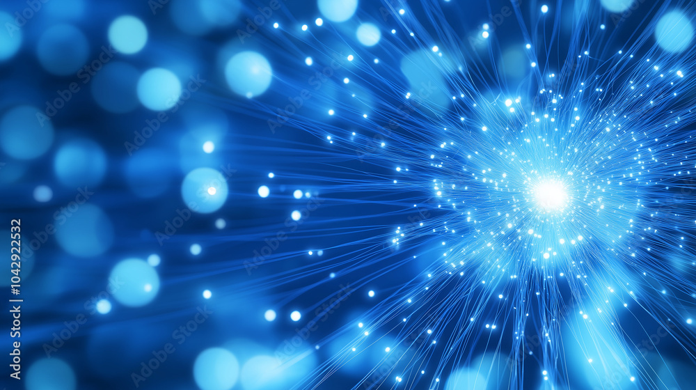 fiber optics background with lots spots