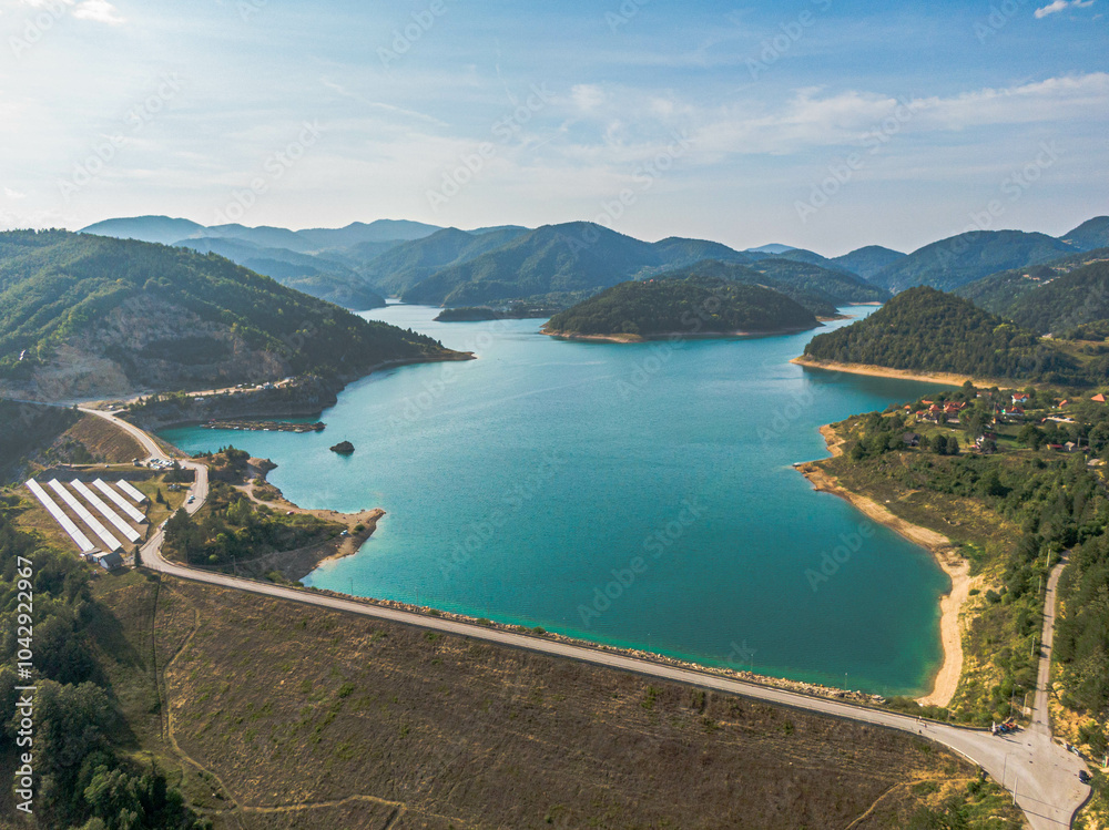 Fototapeta premium Zaovine lake, Tara mountain, Serbia