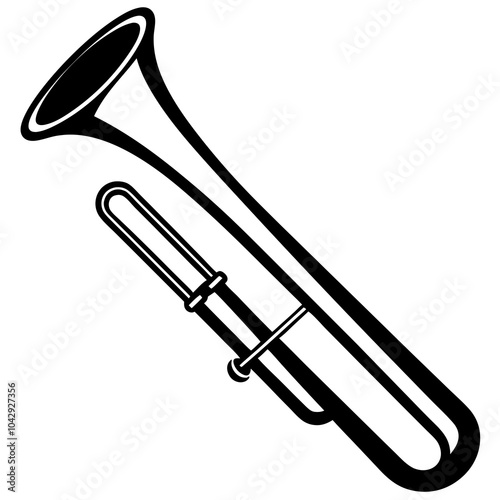 trombone vector illustration