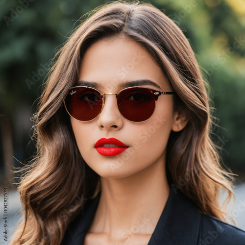 portrait of a woman in sunglasses