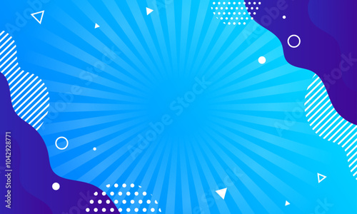Flat design bright comics wallpaper design