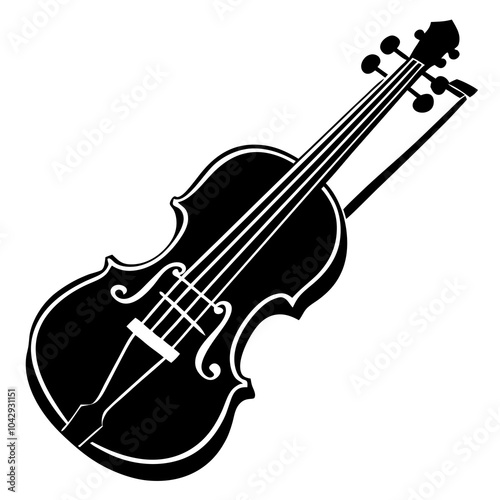 viola isolated on white