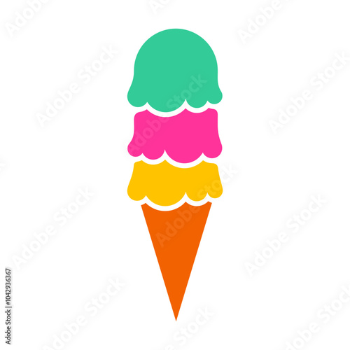 Ice Cream Vector Logo Design Template