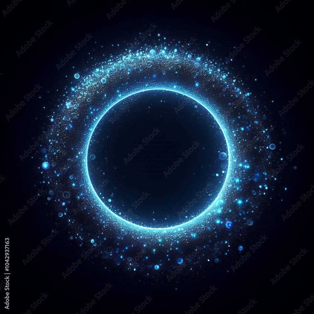 Abstract digital background featuring swirling blue circles and glowing patterns creating a futuristic vortex effect with a space-like texture Abstract digital background featuring swirling blue circles and glowing patterns creating a futuristic vortex effect with a space-like texture
