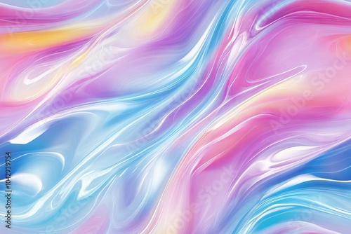 Wallpaper Mural Abstract soft liquid color waves background with flowing gradient tones – gentle pastel shades and smooth fluid design for modern visuals, digital art, and minimalist themes Torontodigital.ca