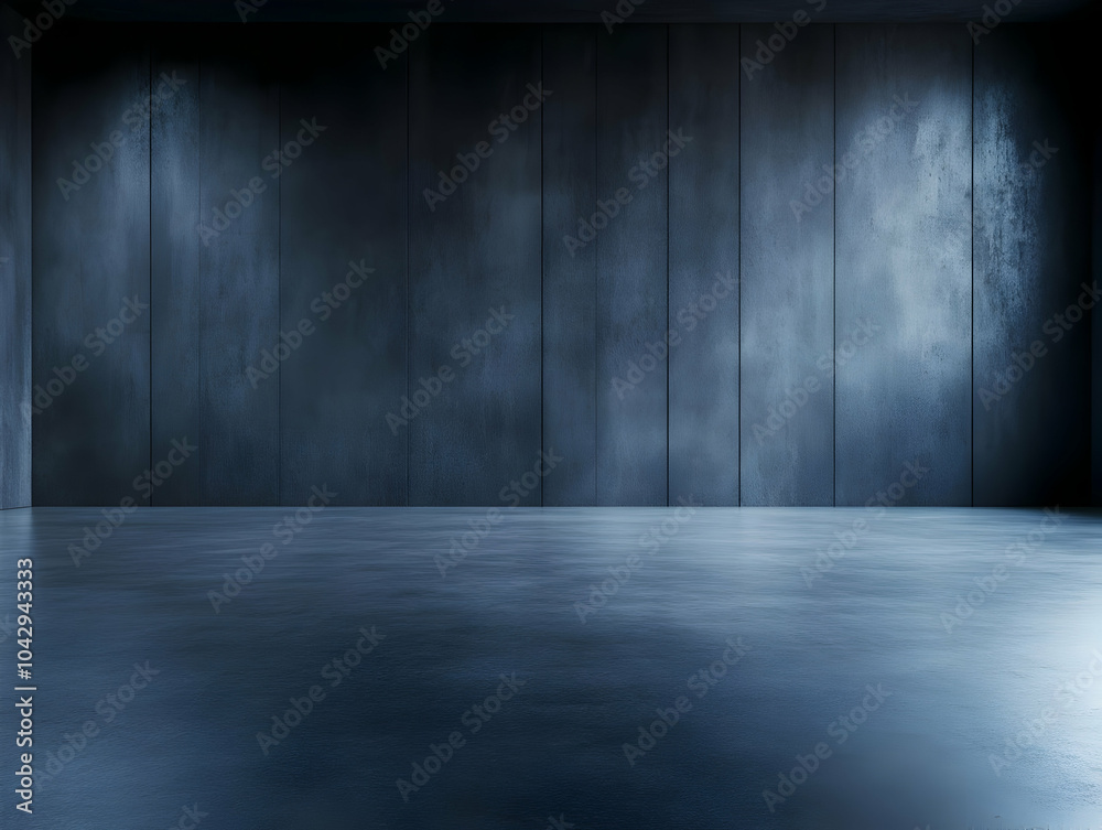 Abstract dark room with smooth concrete floor and textured walls, ideal for background use and creative projects. Abstract dark room with smooth concrete floor and textured walls, ideal for background use and creative projects.