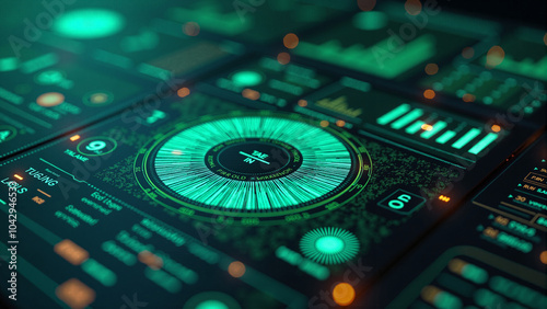 8k Futuristic HUD background 14