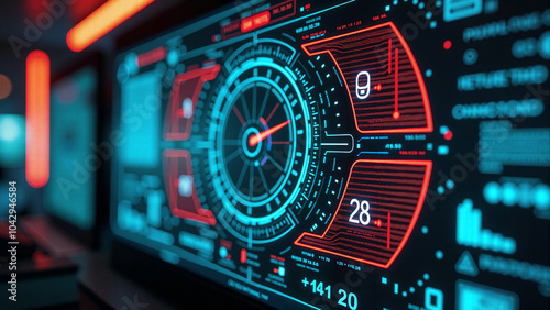 8k Futuristic HUD background 12