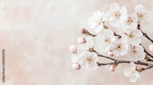 Wallpaper Mural Delicate White Flowers with Soft Background Torontodigital.ca