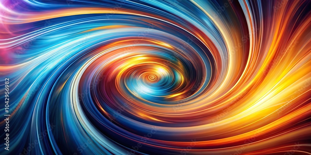 Obraz premium Dynamic and radiant abstract background with swirls, extreme close-up