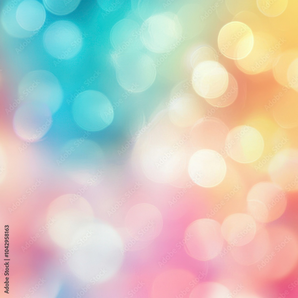 Fototapeta premium Blurred rainbow background with pastel tones