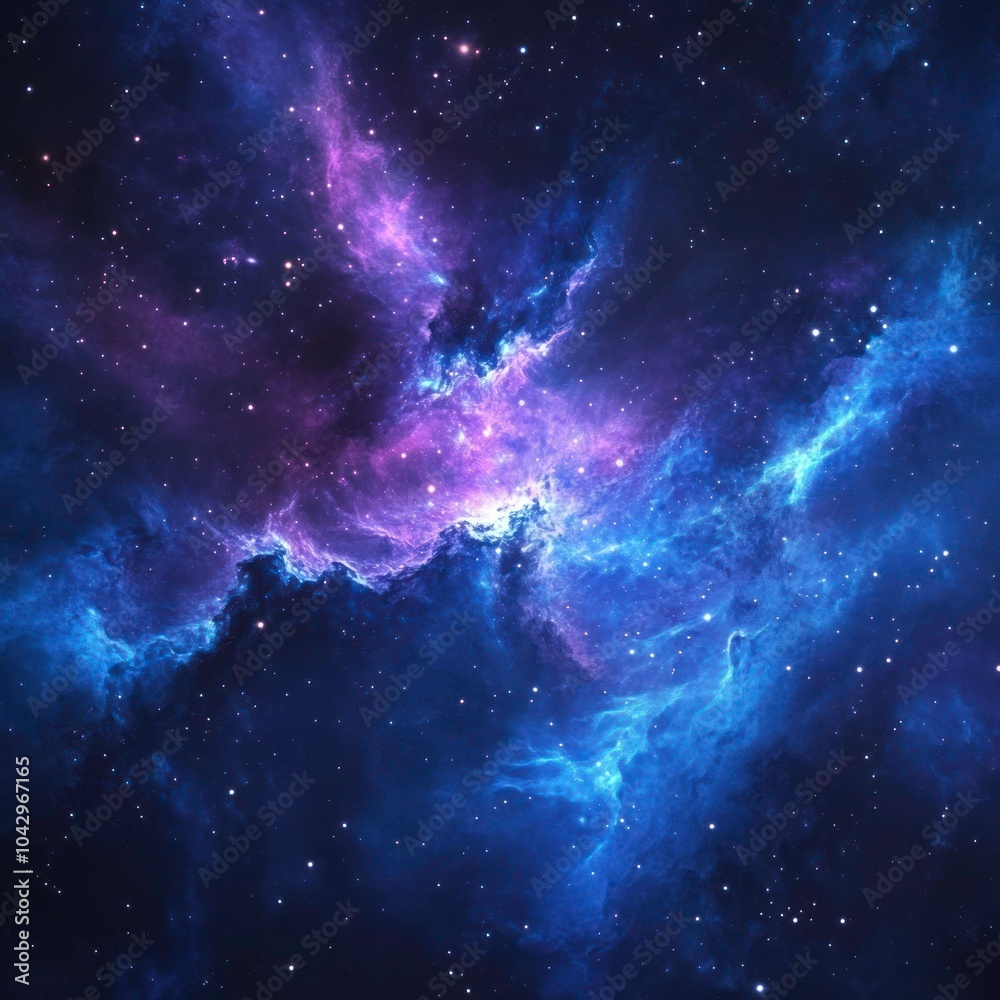 Obraz premium Space galaxy background with stars and nebula