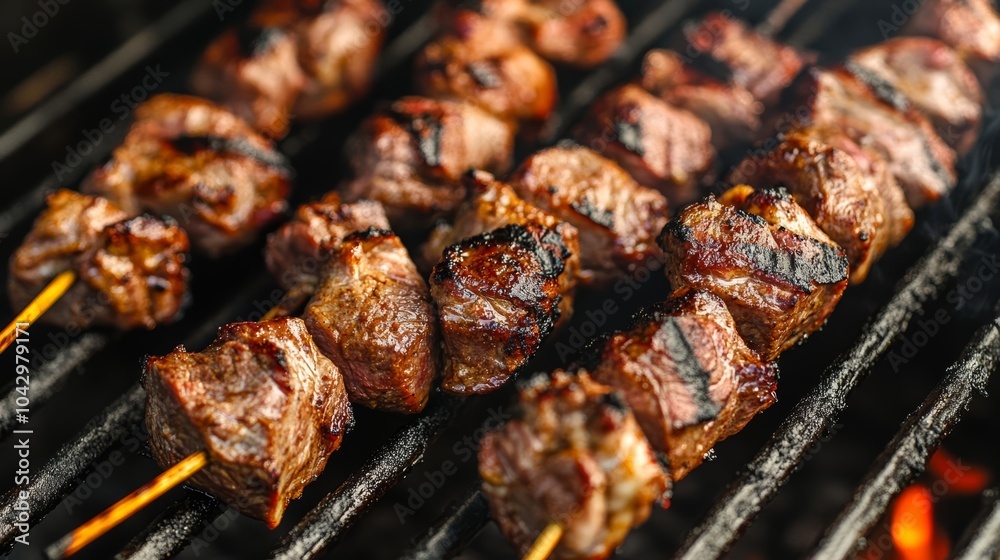 shish kebab on the barbecue