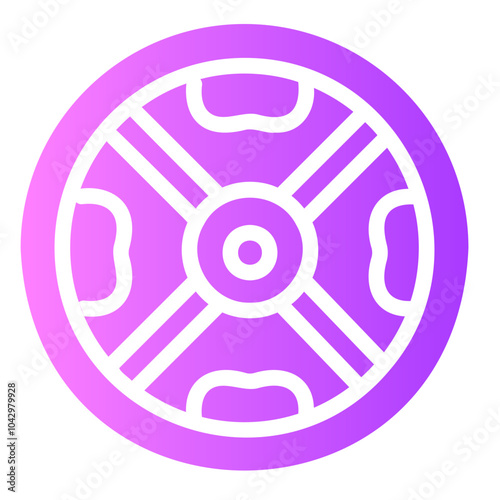 weight plates Gradient icon