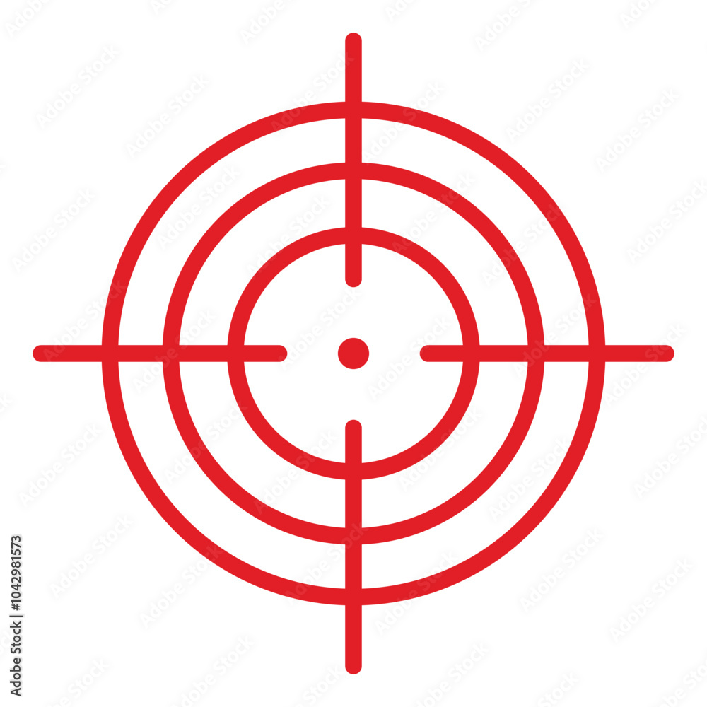 Target icon, vector sing . Simple red circle target template. Success strategy symbol Vector illustration. Eps 10. Target icon, vector sing . Simple red circle target template. Success strategy symbol Vector illustration. Eps 10.