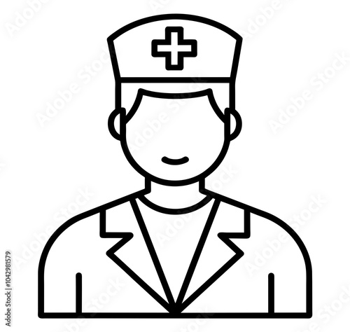 A medical profession icon