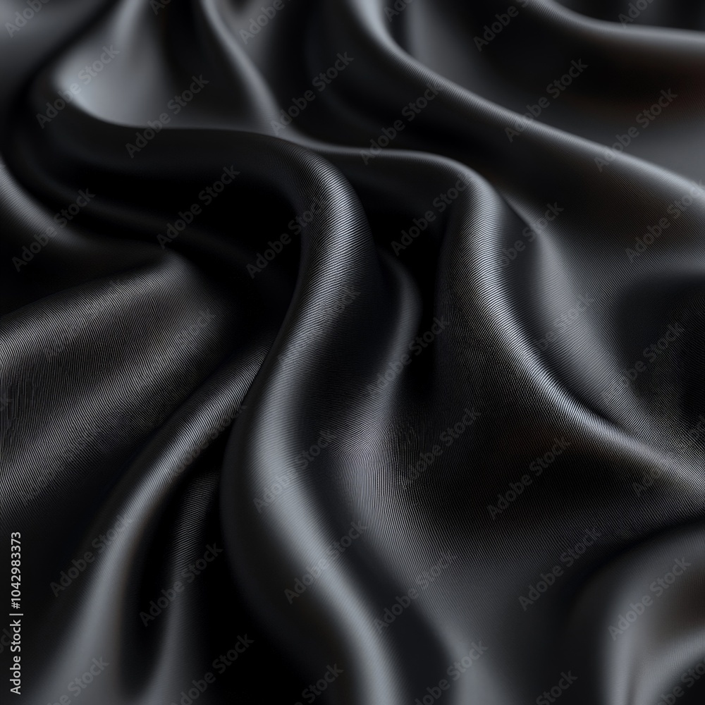 Fototapeta premium Luxurious silk fabric waves with smooth textures for elegant backgrounds