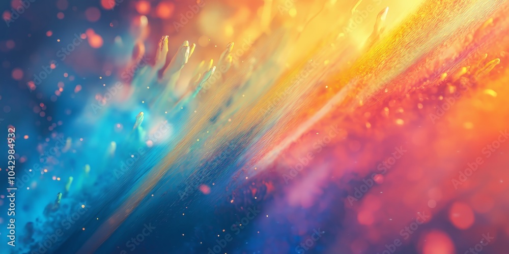 Vibrant abstract background featuring rainbow fireworks and fluid textures for a dynamic look Vibrant abstract background featuring rainbow fireworks and fluid textures for a dynamic look