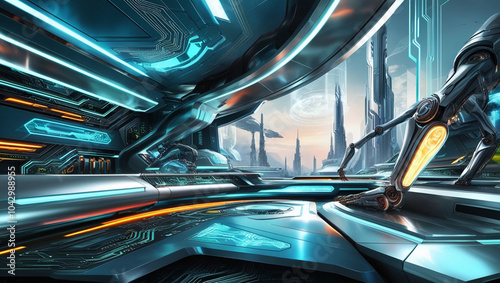 Wallpaper Mural Advance Futuristic Technology Background Torontodigital.ca