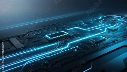 Wallpaper Mural Advance Futuristic Technology Abstract Background Torontodigital.ca