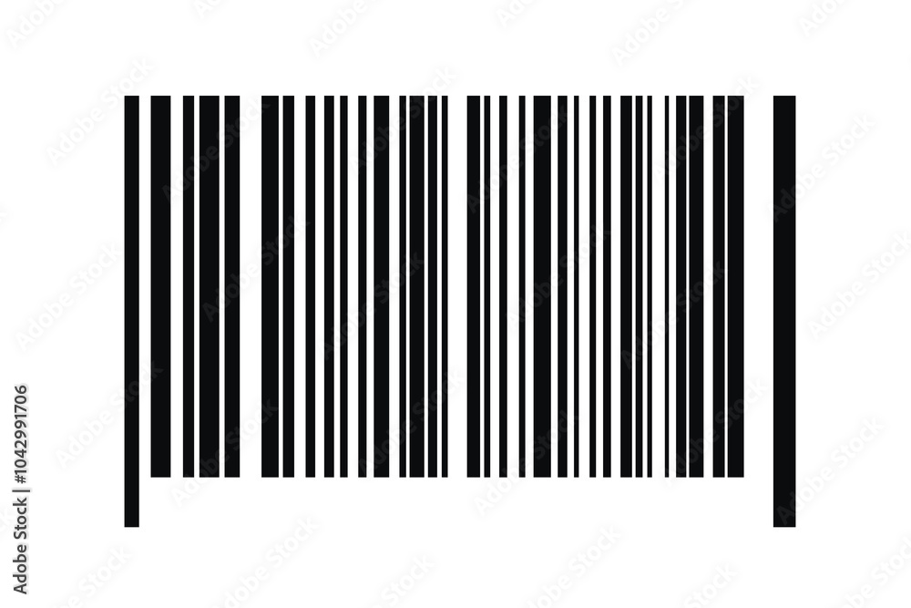 Barcode isolated on white background. Code stripes sticker. Barcode labels, customers qr code Barcode isolated on white background. Code stripes sticker. Barcode labels, customers qr code