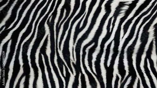 Black and white zebra skin pattern background.