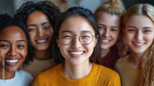 An Asian therapist leading a diverse group in Cognitive Behavioral Therapy for stress management, promoting emotional resilience and inclusivity. photo