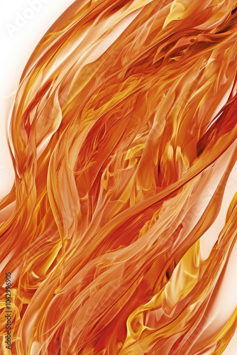 Intense Roaring Flames in Motion – Vibrant, Isolated Fire Close-Up