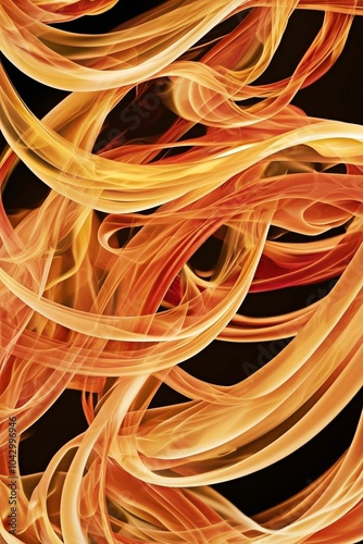Intense Roaring Flames in Motion – Vibrant, Isolated Fire Close-Up