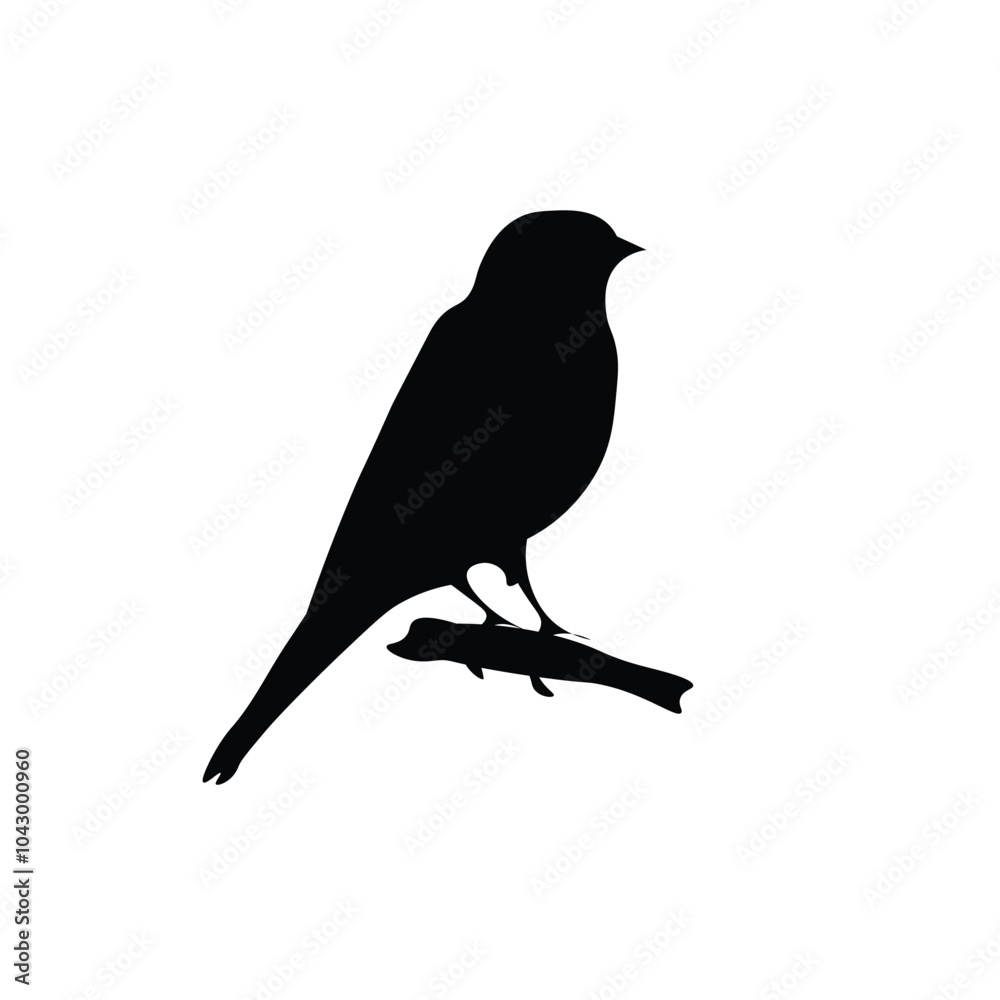 Bird silhouette vector illustration for Logo and T-shirt design, on white background Bird silhouette vector illustration for Logo and T-shirt design, on white background