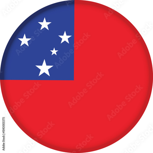 Free Download Round flag of Samoa - GFXLoad